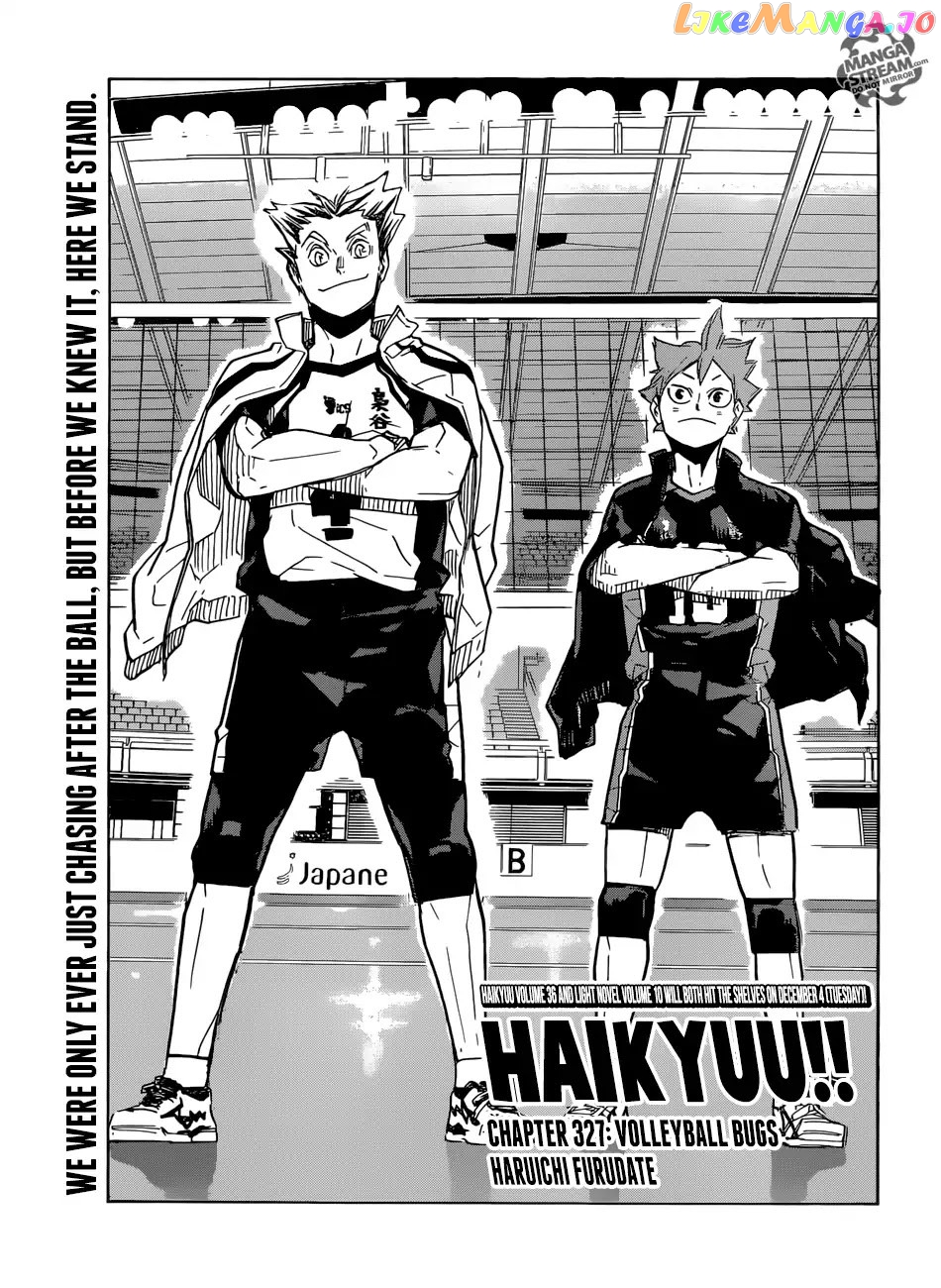 Haikyuu!!, Chapter 327 image 01